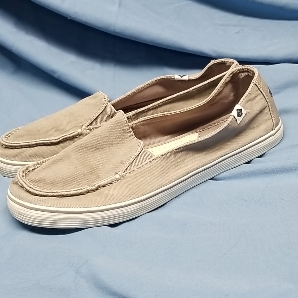 Sperry Top Sidder Gray Canvas Slip On - Picture 4 of 7